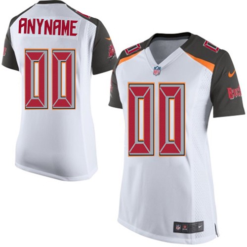 Women's Limited Nike Jersey White Road - Customized NFL Tampa Bay Buccaneers